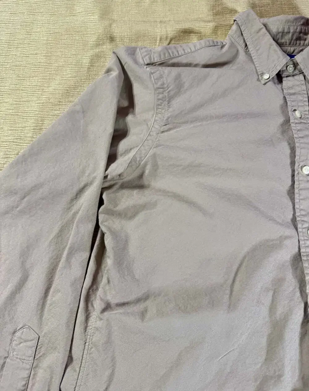 Polo Ralph Lauren Mens L Classic Fit Button Down Shirt Taupe Gray Cotton Pony